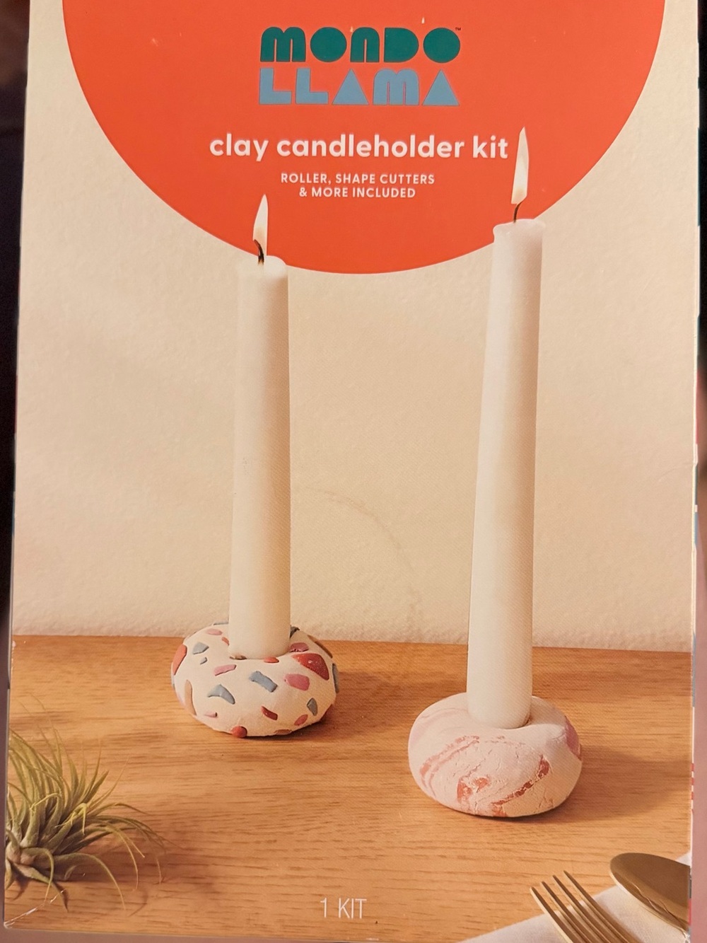 Mondo Llama Clay Candleholder Kit -